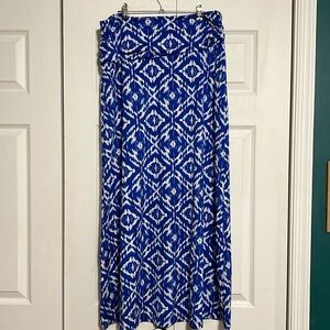 blue maxi skirt